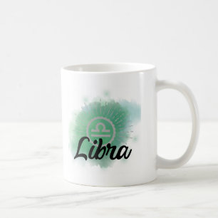 Libra Watercolor Splash Coffee Mug
