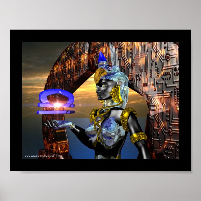LIBRA WITH CYBER ATHENA POSTER (Front)