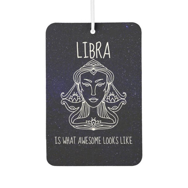 Libra Woman Air Freshener (Front)