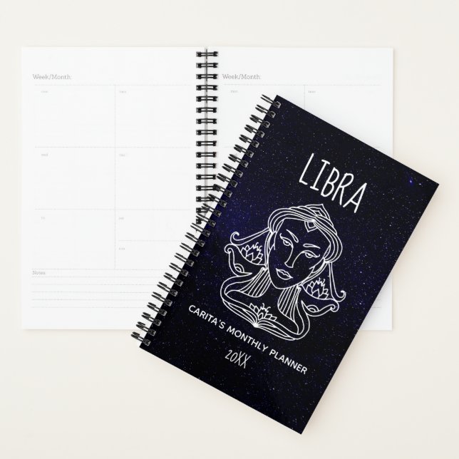 Libra Woman Monthly Planner (Display)