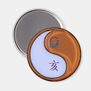 Libra & Wood Boar Magnet