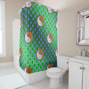 Libra & Wood Goat Shower Curtain