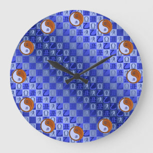 Libra & Wood Ox Large Clock