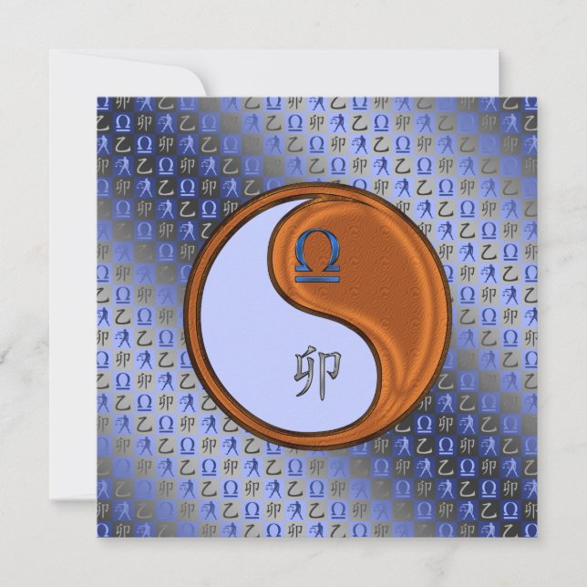Libra & Wood Rabbit Card (Front)