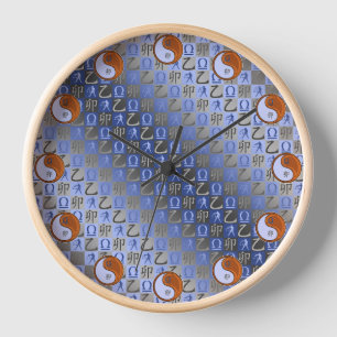Libra & Wood Rabbit Clock