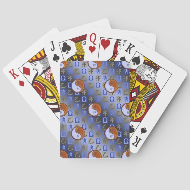 Libra & Wood Rabbit Playing Cards (Back)