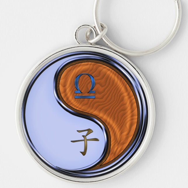 Libra & Wood Rat Key Ring (Front)