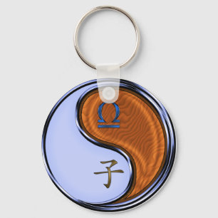 Libra & Wood Rat Key Ring