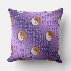 Libra & Wood Rooster Cushion