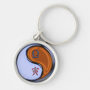 Libra & Wood Tiger Key Ring