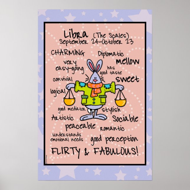 Libra wordcloud poster (Front)