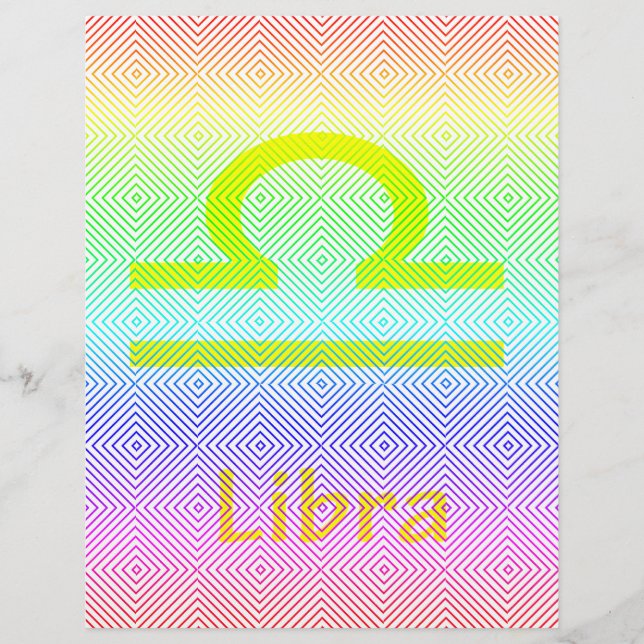 libra yellow, spectral romb flyer (Front)