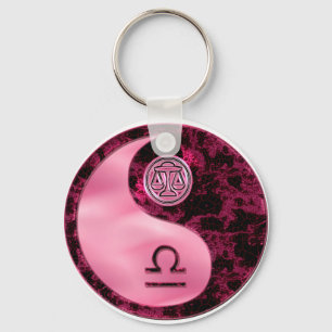 Libra Yin Yang Key Ring