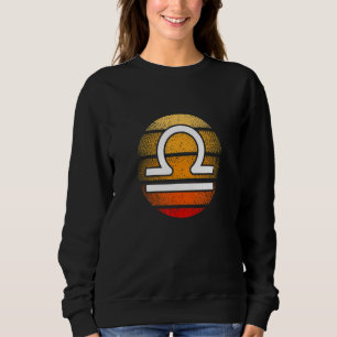 Libra Zodiac Astrological Sign Horoscope Sunset Re Sweatshirt