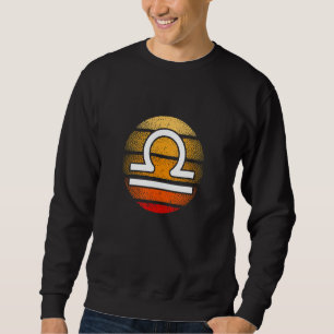 Libra Zodiac Astrological Sign Horoscope Sunset Re Sweatshirt