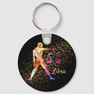 Libra - Zodiac Astrology Sign Key Ring