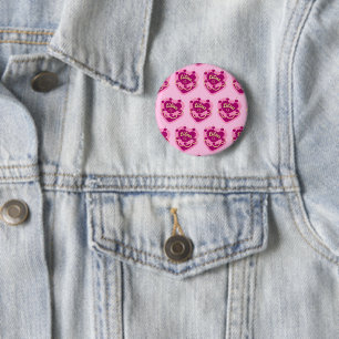 Libra Zodiac Coquette Heart Birthday Cake 6 Cm Round Badge