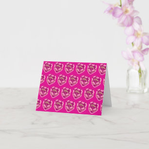 Libra Zodiac Coquette Heart Birthday Cake Card