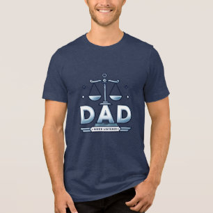 Libra  Zodiac Dad   T-Shirt Tri-Blend Shirt
