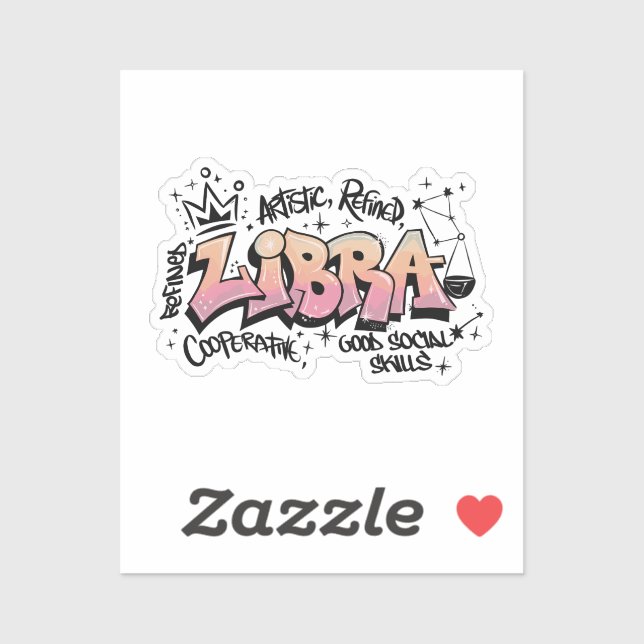 Libra Zodiac Graffiti  (Sheet)