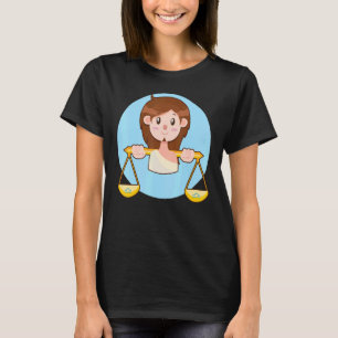 Libra Zodiac Horoscope Astrology Astronomy Women G T-Shirt