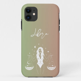 Libra zodiac horoscope star sign gradient iPhone 11 case