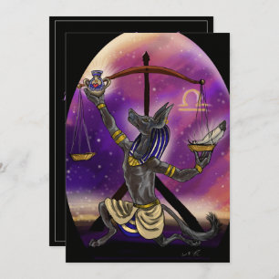 Libra Zodiac Invitations