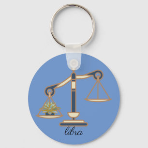 Libra Zodiac  Key Ring