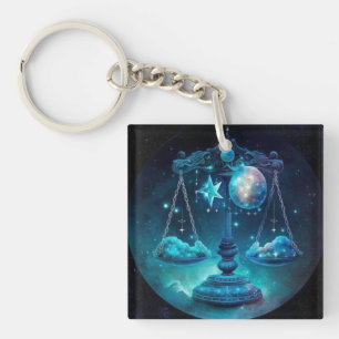Libra Zodiac Keychain