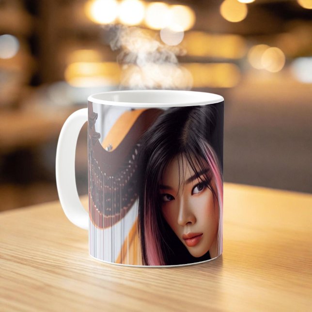 Libra Zodiac Musician Harp Coffee Mug (Creator Uploaded)