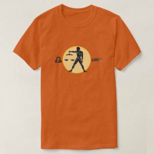 Libra Zodiac Opal colour Designer T-Shirt
