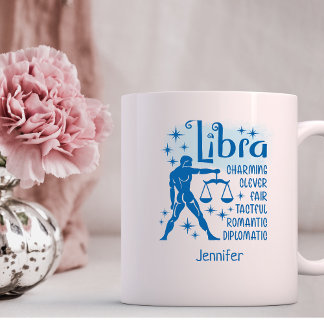 Libra Zodiac Personalized Traits Horoscope Coffee Mug