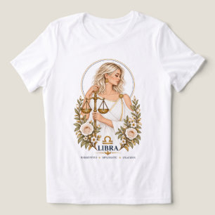 Libra Zodiac Portrait Graphic Tri-Blend Shirt