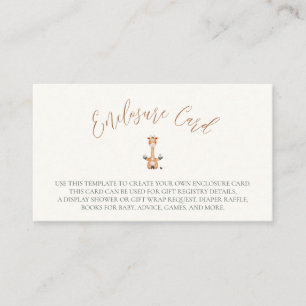 Libra Zodiac Sign Baby Shower Enclosure Card