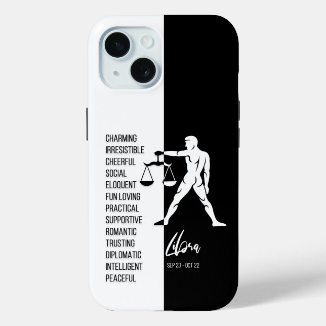 Libra Zodiac Sign Case-Mate iPhone Case (Back)