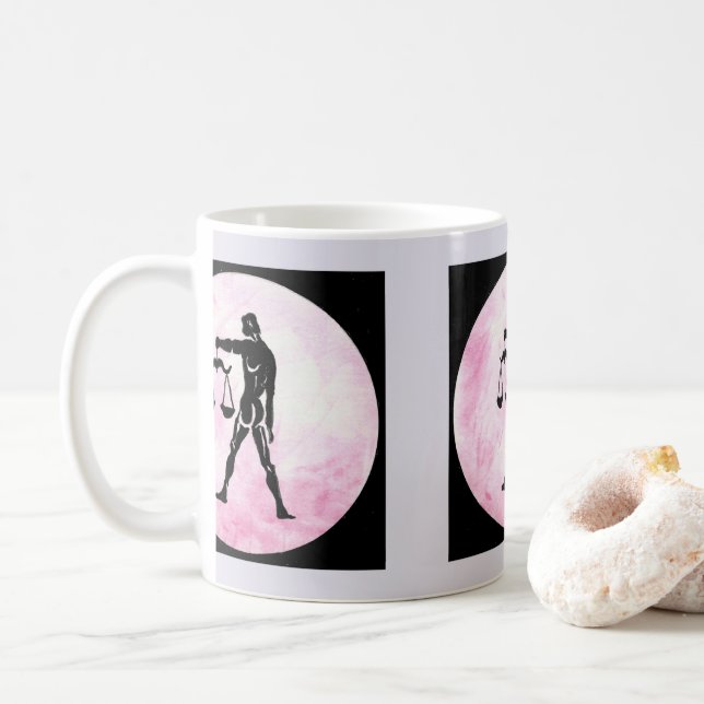 Libra -  Zodiac Sign Coffee Mug (With Donut)