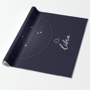 Libra Zodiac Sign Cute Funny Birthday Gift Wrapping Paper