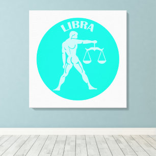 Libra, Zodiac Sign, Horoscope, Astrology Canvas Print