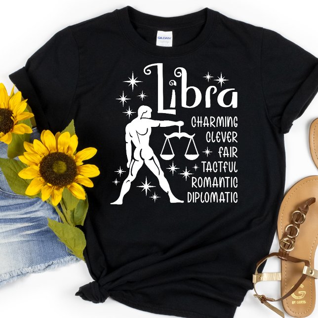  Libra Zodiac Sign Horoscope Personality Traits T-Shirt (Creator Uploaded)