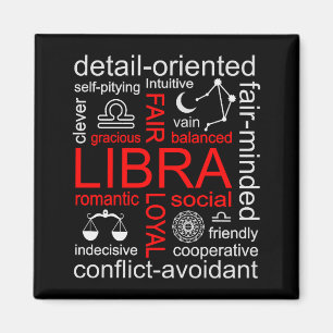 Libra Zodiac Sign Magnet