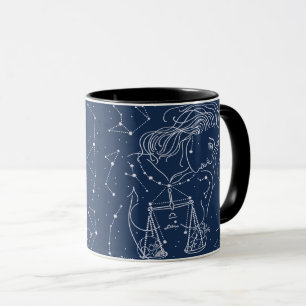 Libra zodiac sign mug