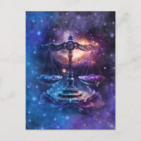 Libra Zodiac Sign Watercolor Design