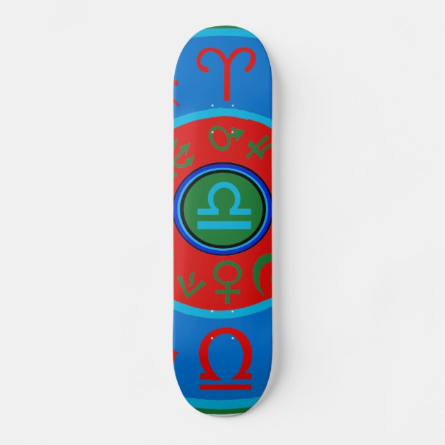 Libra Zodiac Skateboard (Front)