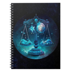 Libra Zodiac Spiral Notebook