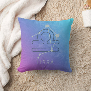 Libra Zodiac Star Sign Horoscope Constellation Cushion