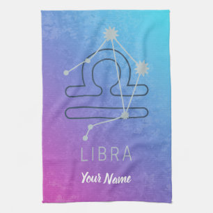 Libra Zodiac Star Sign Horoscope Constellation Tea Towel