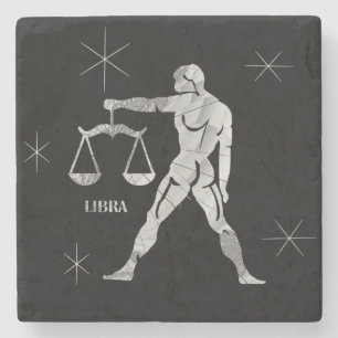 Libra Zodiac Stone Coaster