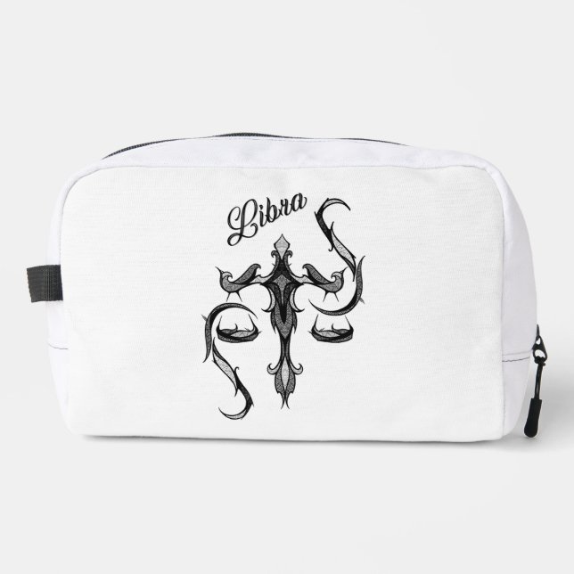 Libra Zodiac Symbol Dopp Kit (Front)
