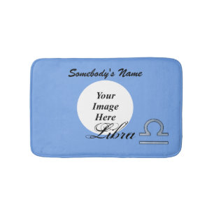 Libra Zodiac Symbol Element by Kenneth Yoncich Bath Mat