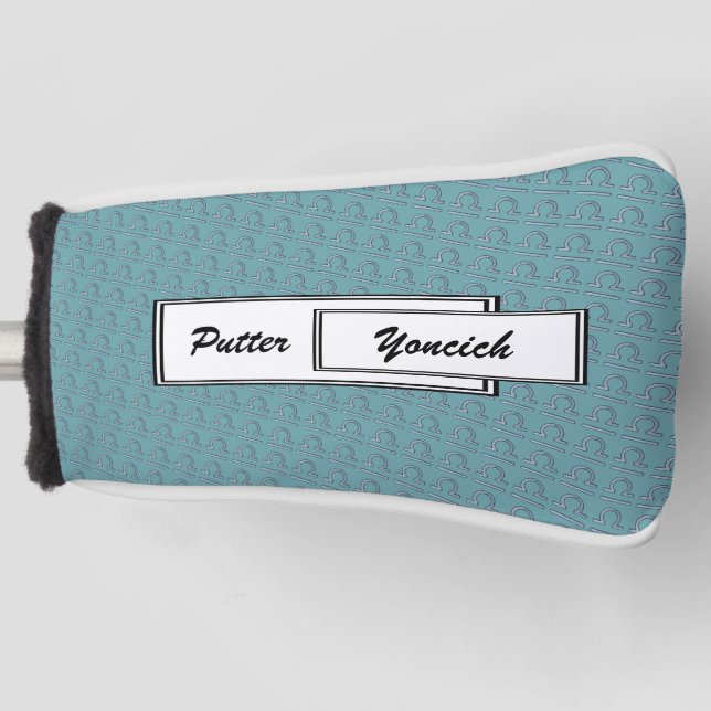 Libra Zodiac Symbol Element by Kenneth Yoncich Golf Head Cover (Front)